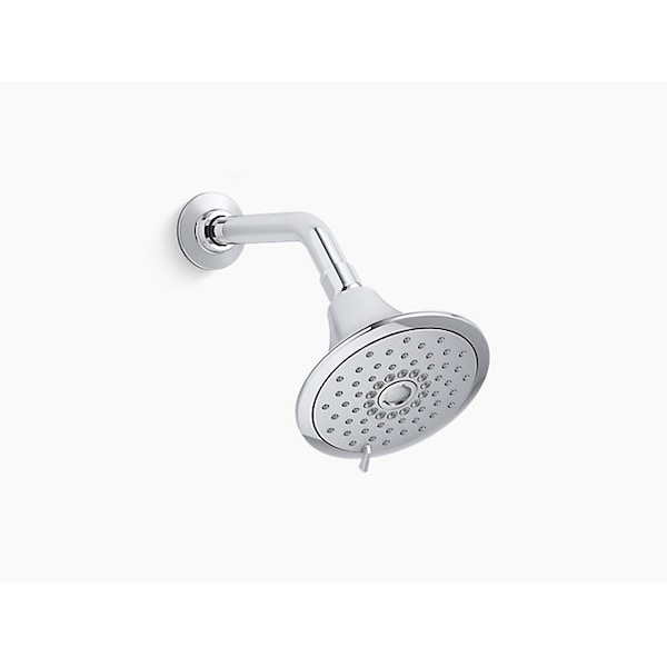 Shower Head, Polished Chrome, Wall